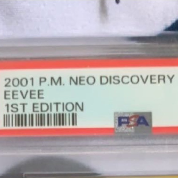 PSA Graded 9 (1st Edition) 2001 Neo Discovery Eevee - Picture 2 of 2